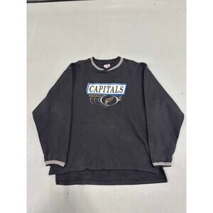 Vintage Washington Capitals Crewneck Sweatshirt NHL Hockey 90s Streetwear Men's
